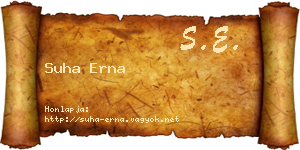Suha Erna névjegykártya